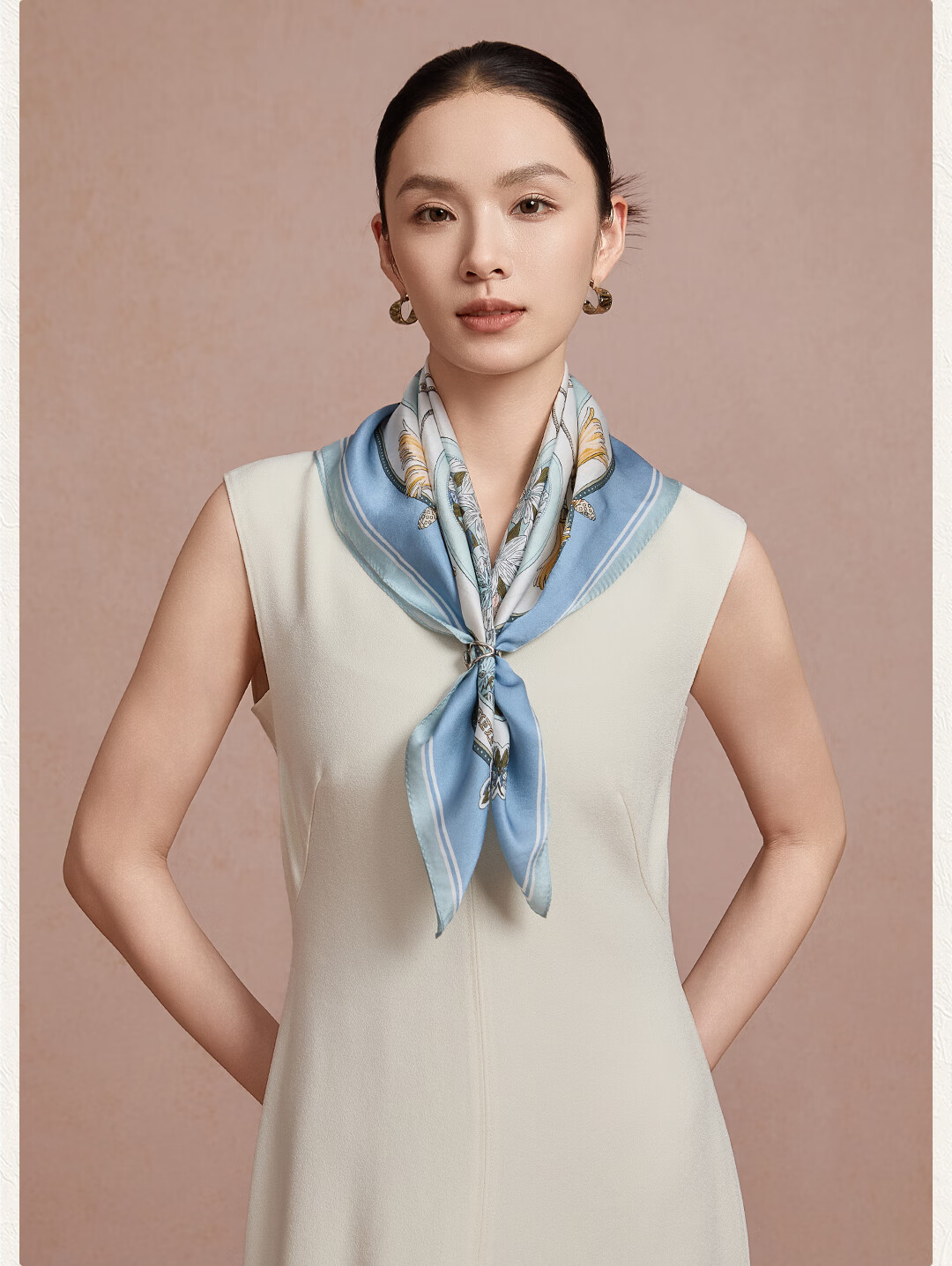 Shanghai Story 100% Mulberry Silk Scarf Gift Box for Mom Elders Ladies Friends New Year Birthday Gift Wrap Scarf 12