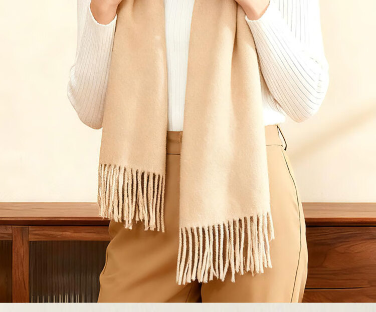 Jingsu [JD Own Brand] 100% Cashmere Scarf Women Autumn Winter Shawl Warm Neck Warmer Gift Box Set 3