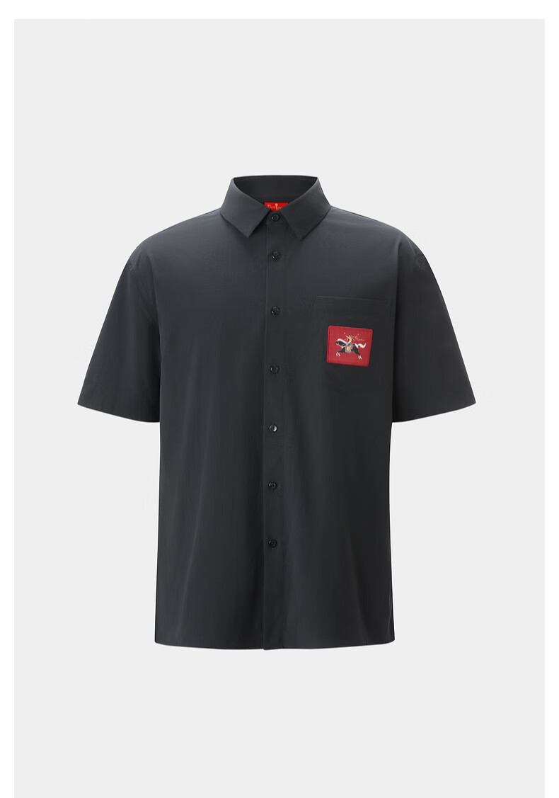 Biyinlefen [Palace Museum Court Culture Collaboration] 2026 Spring New Men's Casual Easy-Care Short Sleeve Shirt 1