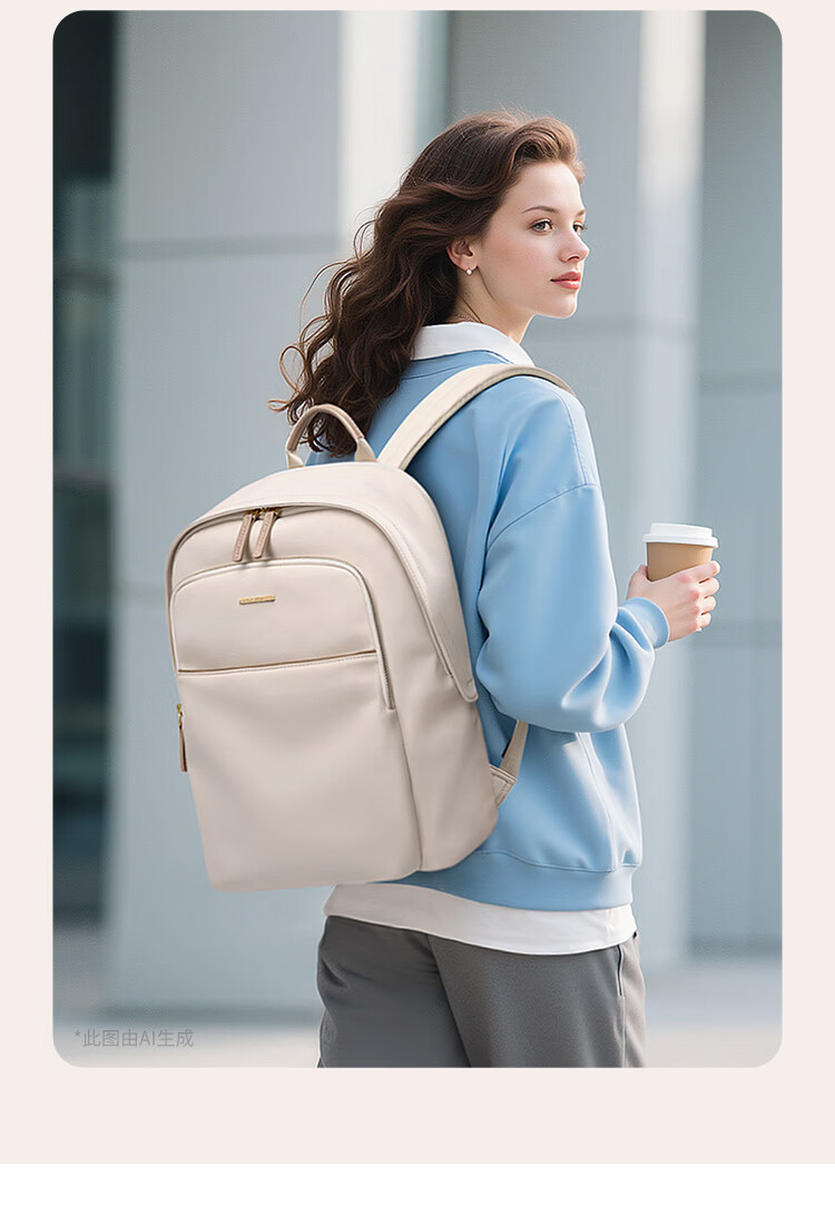 GOLF Commuter Women's Backpack 14-inch Laptop Bag Business Travel Casual Lightweight School Bag 2