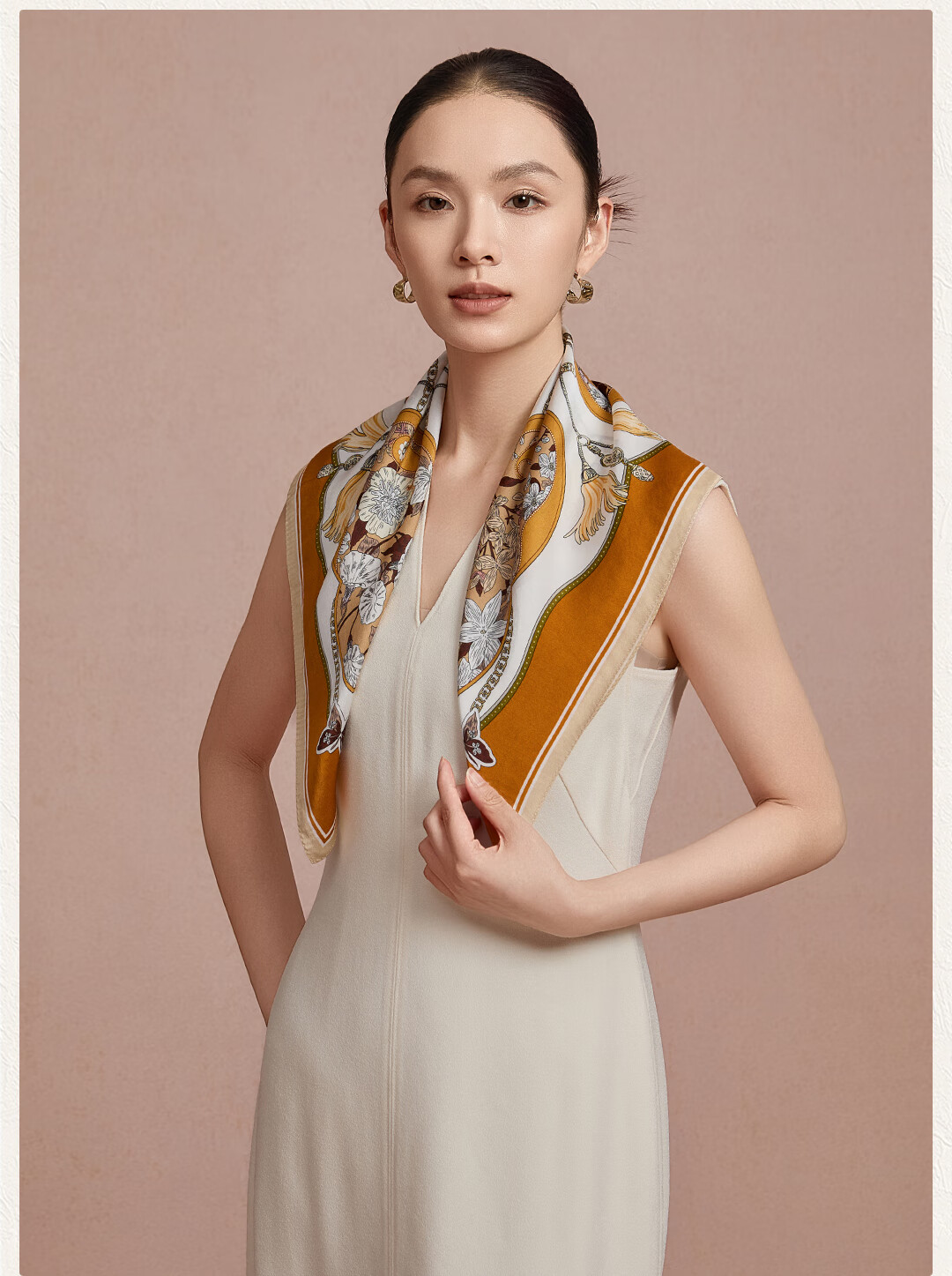 Shanghai Story 100% Mulberry Silk Scarf Gift Box for Mom Elders Ladies Friends New Year Birthday Gift Wrap Scarf 9