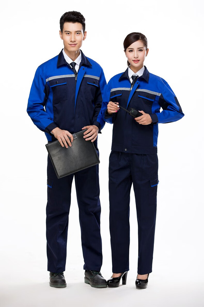 物流仓储物业搬运工工作服套装 汽修电焊工程部快递员长袖秋冬款定制