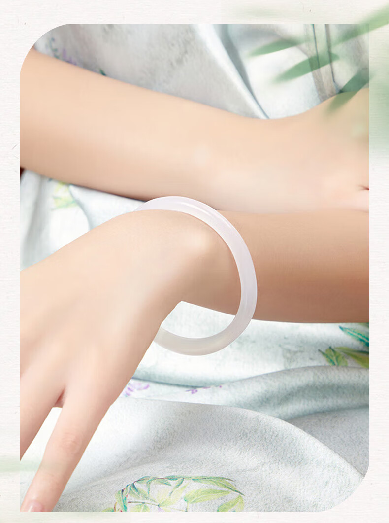 Sino Gem Natural Chalcedony White Moonlight Bracelet for Women, 2026 New Style, Valentine's Day Gift for Girlfriend Or Wife, Birthday Present 8