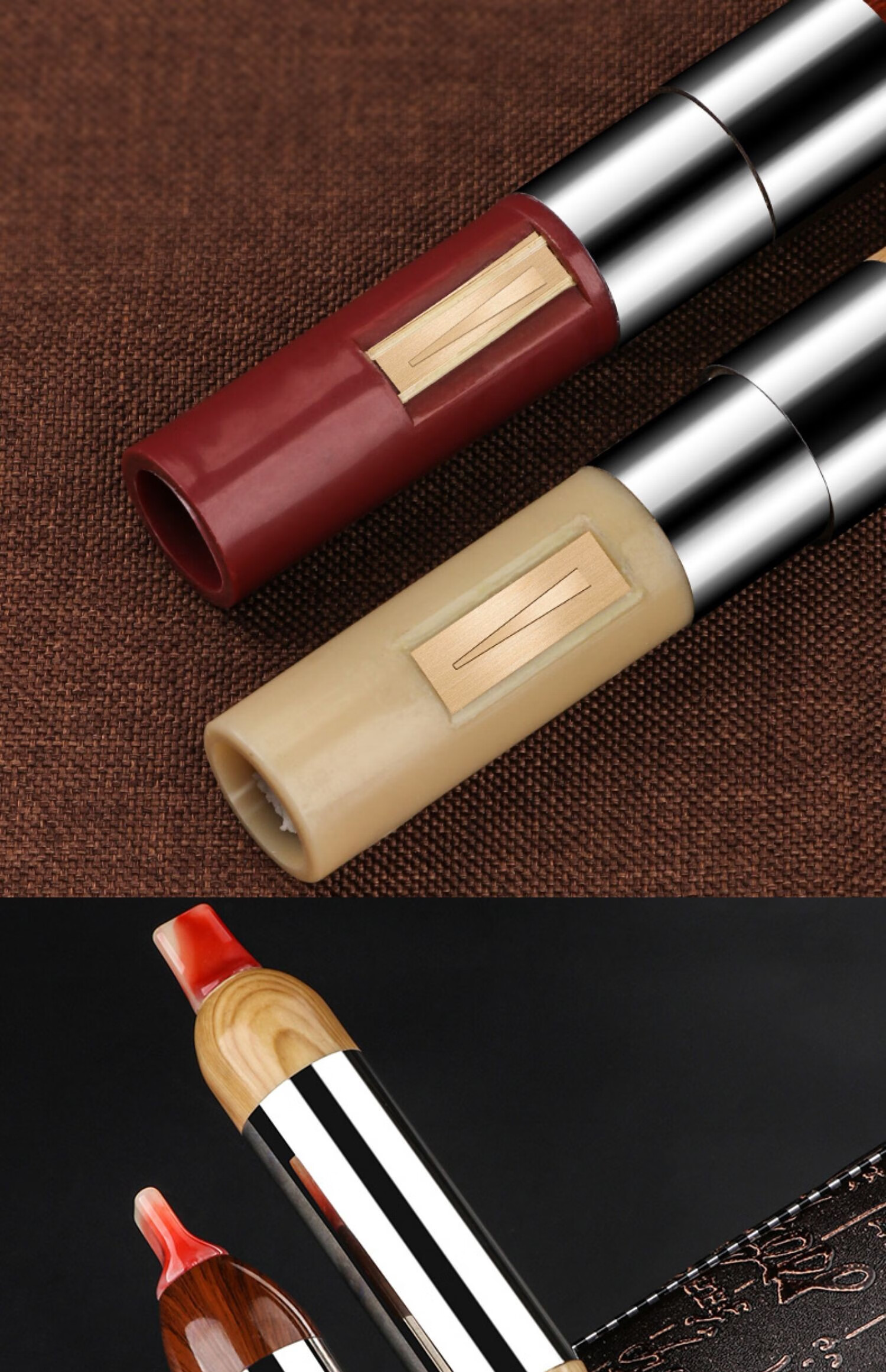 巴乌乐器小学生竖吹楠竹b调c调f调儿童成人初学演奏民乐巴乌 红木(f调