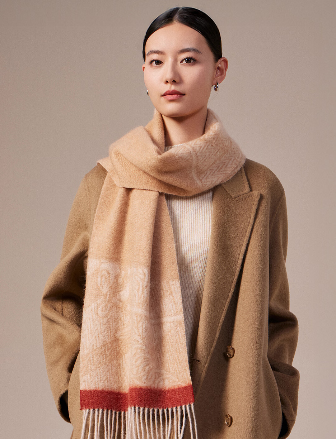 Shanghai Story Autumn Winter New 100% Cashmere Extended Scarf Jacquard Neck Warmer Gift Box for Elders Mom Mother's Day Birthday Gift 7