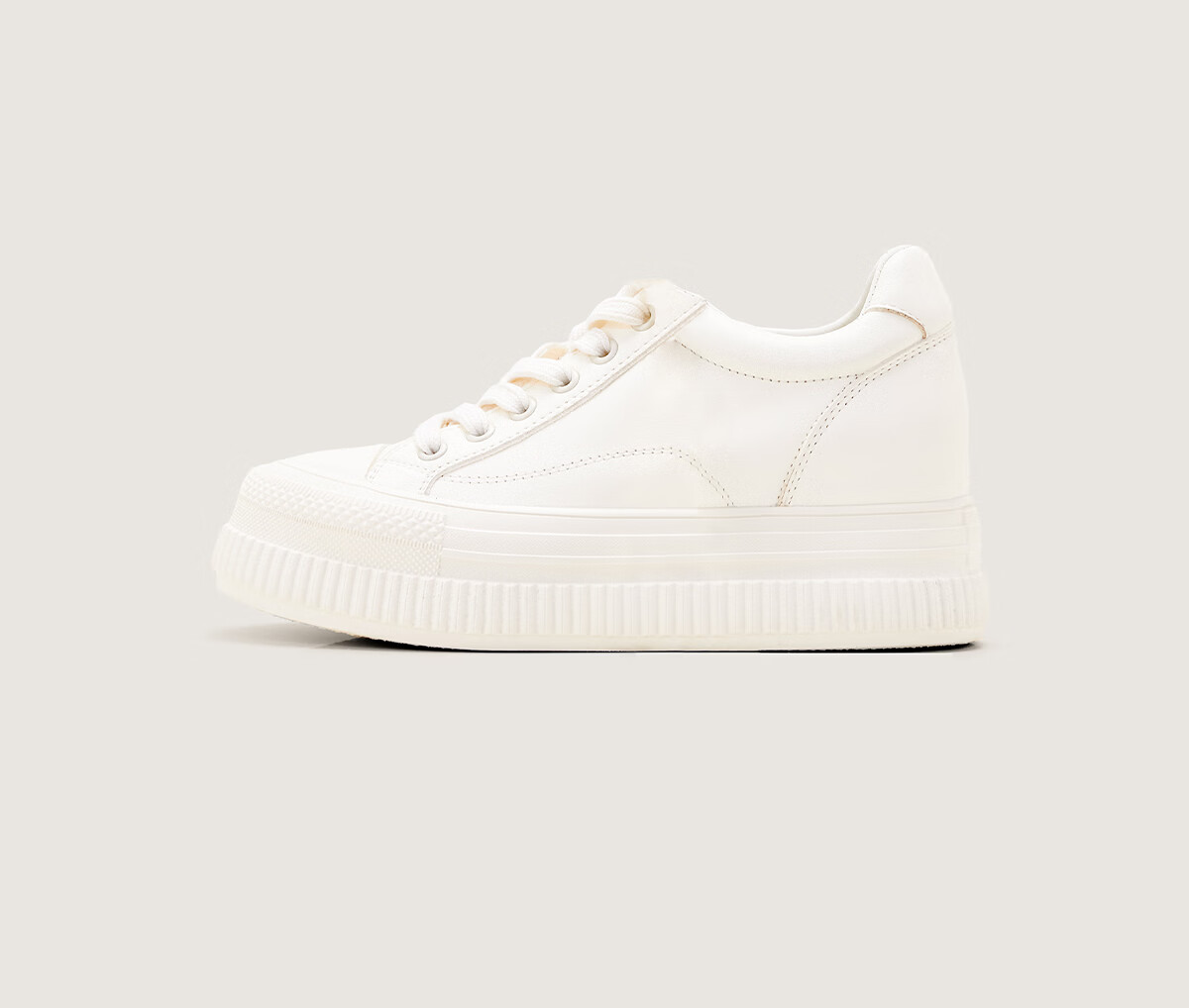 Sasa Su [Cloud Feel White Sneakers] Spring Summer Thick Sole Height Increasing Versatile White Sneakers Sports Casual Shoes Women ZA65184-30 14