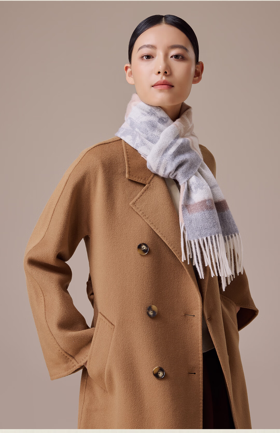 Shanghai Story 100% Cashmere Scarf Women Autumn Winter New Extended Shawl Gift for Mom Neck Warmer New Year Birthday Gift Box 3