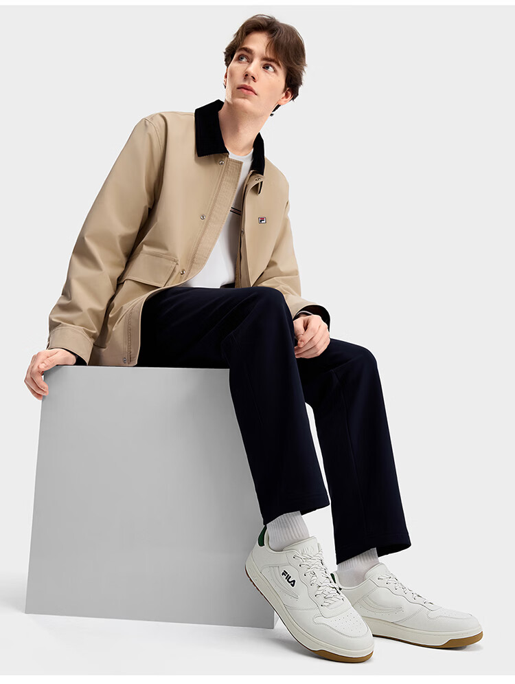 FILA Official FX-100 Men's Skate Shoes White Casual Business Minimalist Sneakers Sports Shoes 11