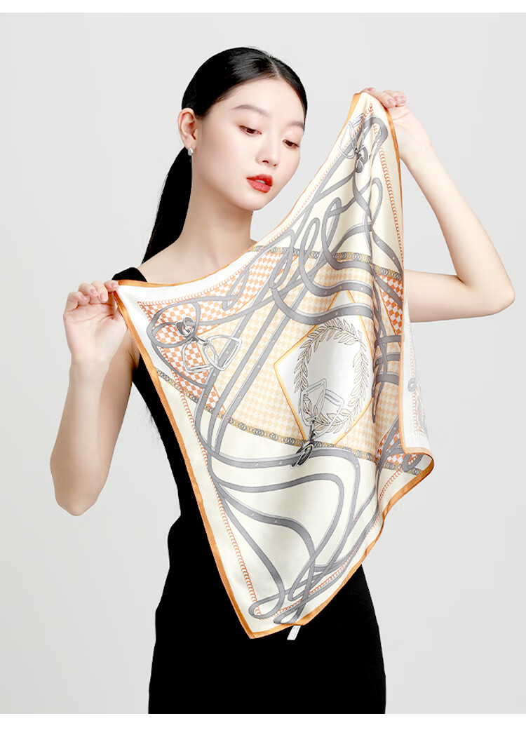 5161 Premium 100% Mulberry Silk Scarf Small Square Neck Scarf 2025 New Printed Hair Tie Gift 23