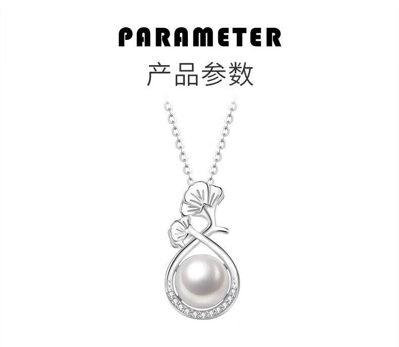King Tai Fook S925 Silver Necklace Carnation Pearl Pendant Niche Light Luxury Jewelry Birthday Gift for Girlfriend 12