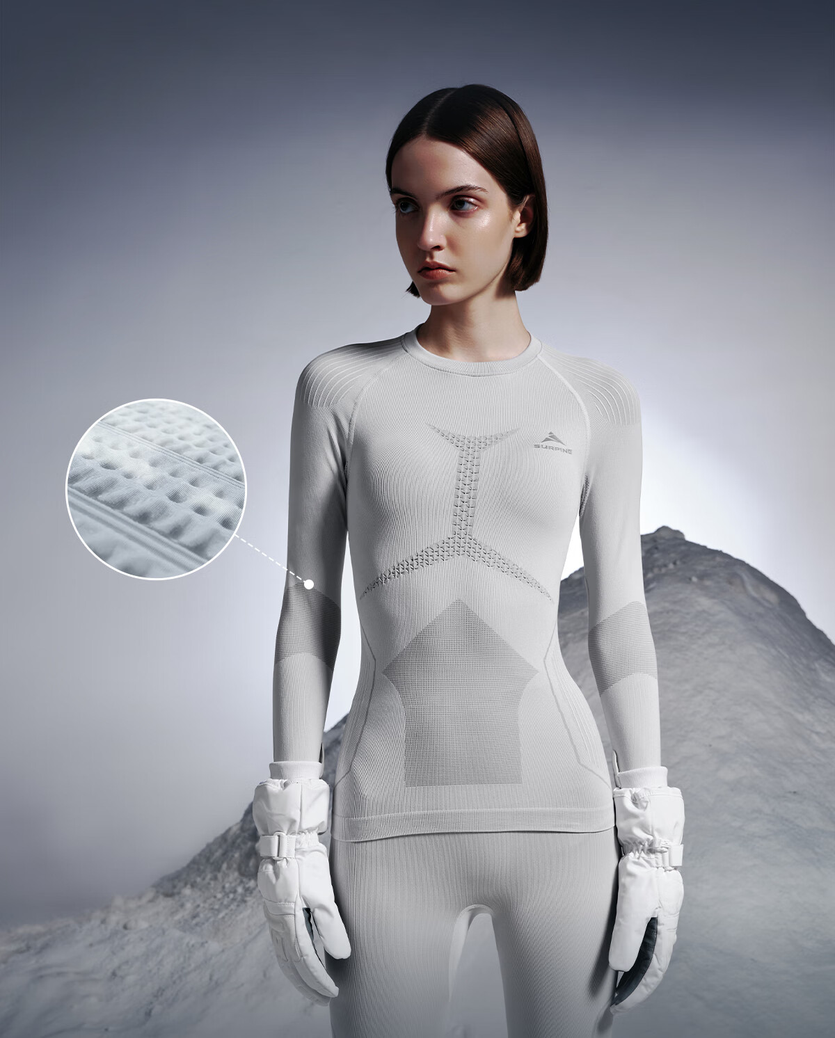 SURPINE Reverse Cold Series Ski Thermal Quick-Dry Shirt for Men And Women, Moisture-Wicking Breathable Running Functional Underwear 2
