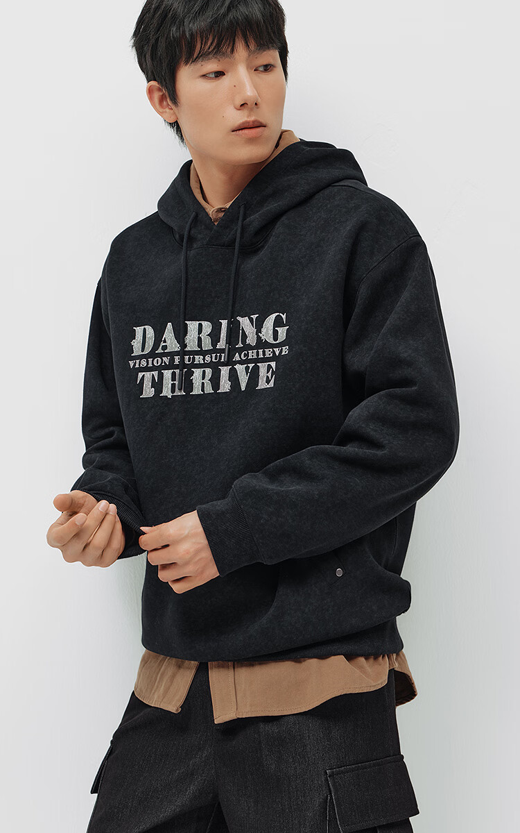 Semir Men's Spring Letter Print Hoodie Loose Pullover Sweatshirt 2026 101126116108 2