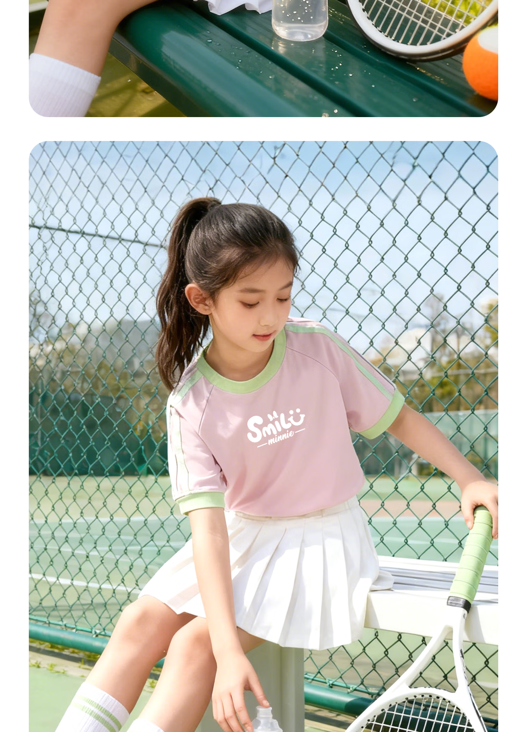 Disney Girls' Sportswear Set 2026 Summer New Breathable Comfortable Versatile Cute Girls' Clothing 16