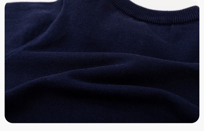 Dudu Kids Girls Cotton Sweater Spring Baby Academy Style Top Navy Blue 130 22