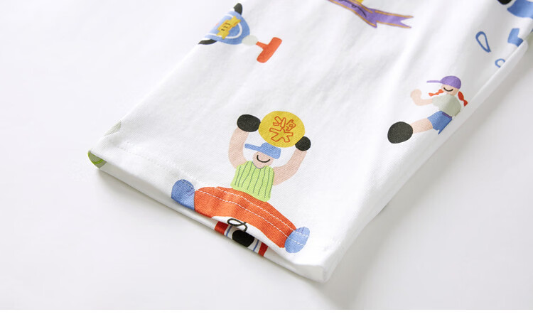 Duoduo Boys' Pajama Set Spring and Autumn Soft Breathable Skin-Friendly Long Sleeve Homewear Children's Loose Comfortable Two-Piece Set 21