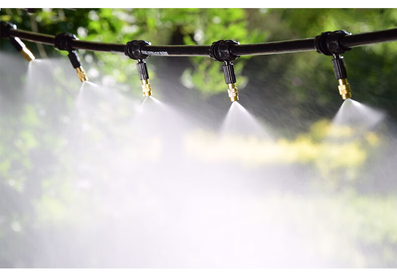 珊野 降温除尘雾化微喷头自动浇花器浇水喷雾头农用灌溉设备喷淋 桔色