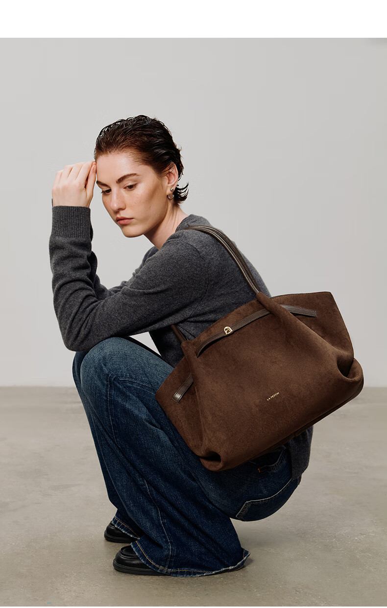 La Festin Sun Qiantong Edition Small Lazy Bag Women 2026 New Large Capacity Shoulder Underarm Tote Bag Birthday Gift 11