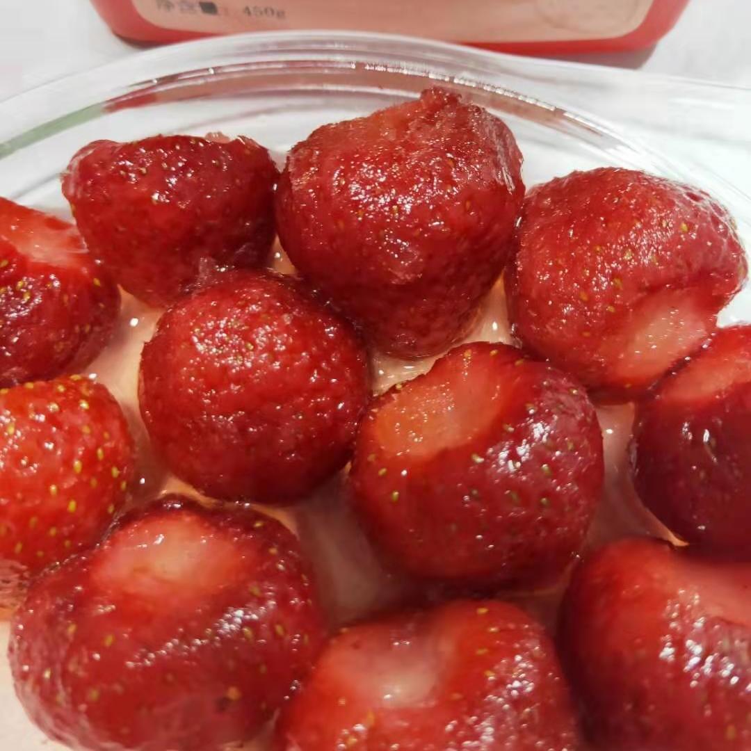 丹东冰点草莓罐头冰冻草莓新鲜99草莓冰冻草莓零添加425克 2盒*425g