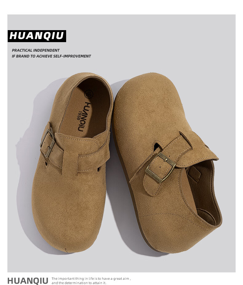 Global Platform Birkenstock Women's Shoes 2026 New Summer Retro Casual Slip-On Half Slippers Lazy One-Step Shoes for Women 15