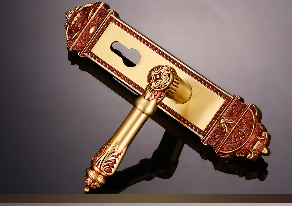 铠铜威纯铜别墅卧室门锁室内欧式实木门锁套装全铜美式房间门锁3286