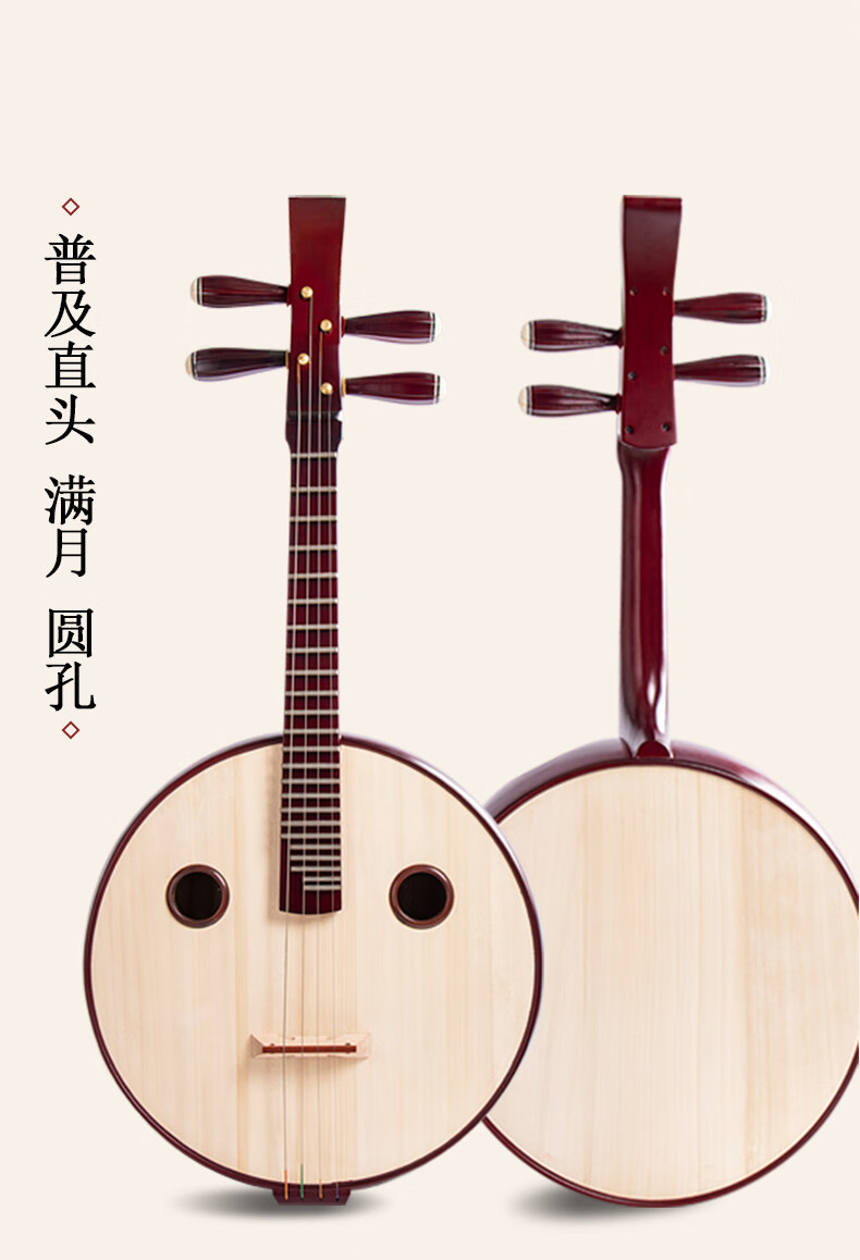红木阮乐器阮初学者入门专业考级阮琴花梨木演奏进阶花梨木高音小阮