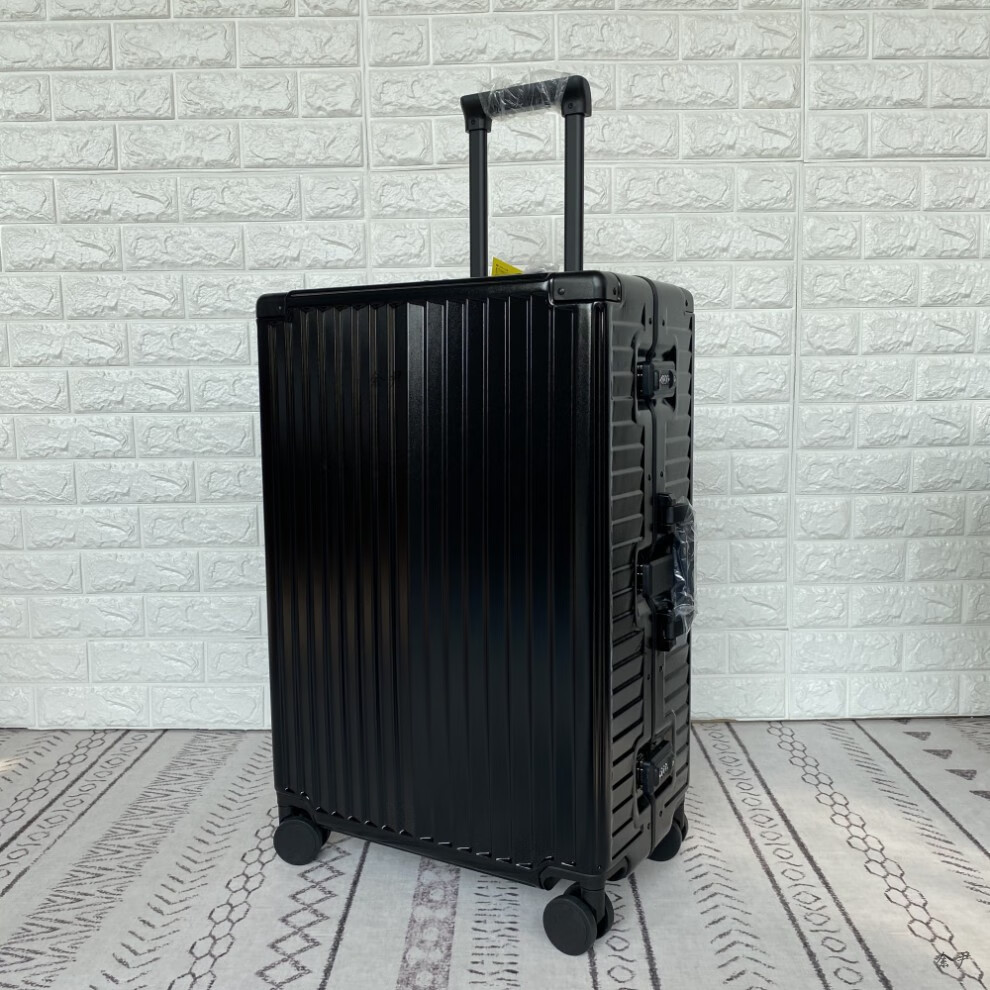 pc铝框拉杆箱marrlve行李箱20吋登机箱24吋旅行箱水桶箱 冰川白色 20