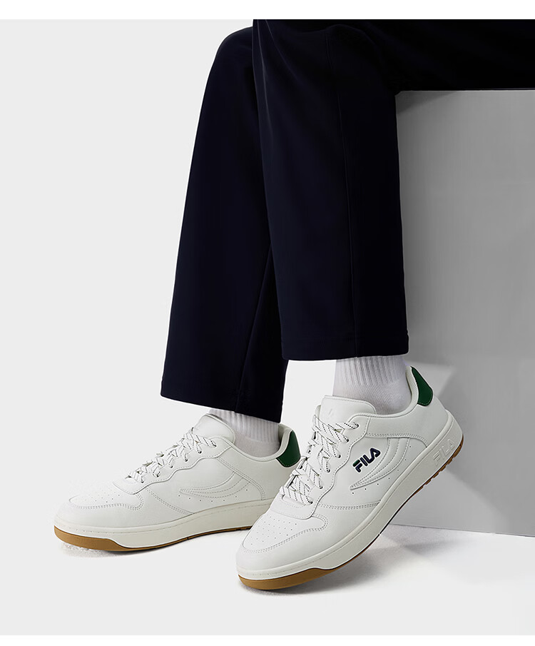 FILA Official FX-100 Men's Skate Shoes White Casual Business Minimalist Sneakers Sports Shoes 10