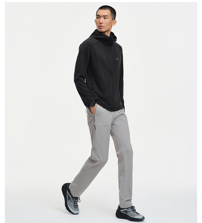 Biyinlefen Extreme Sun Protection T 2026 Spring New Men's Casual Commuter Quick-Dry Hooded Knit Jacket 8