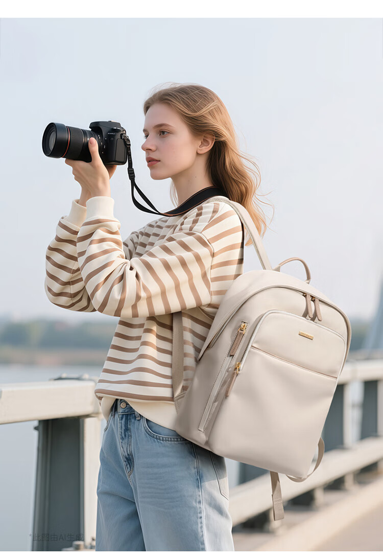 GOLF Women's Lightweight Casual Backpack 14-inch Laptop Bag Water-Resistant Travel School Bag Women's Day Gift 10