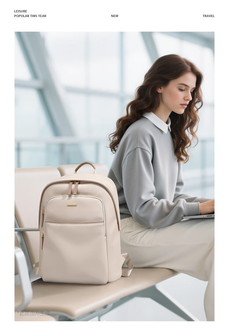 GOLF Women's Lightweight Casual Backpack 14-inch Laptop Bag Water-Resistant Travel School Bag Women's Day Gift 11