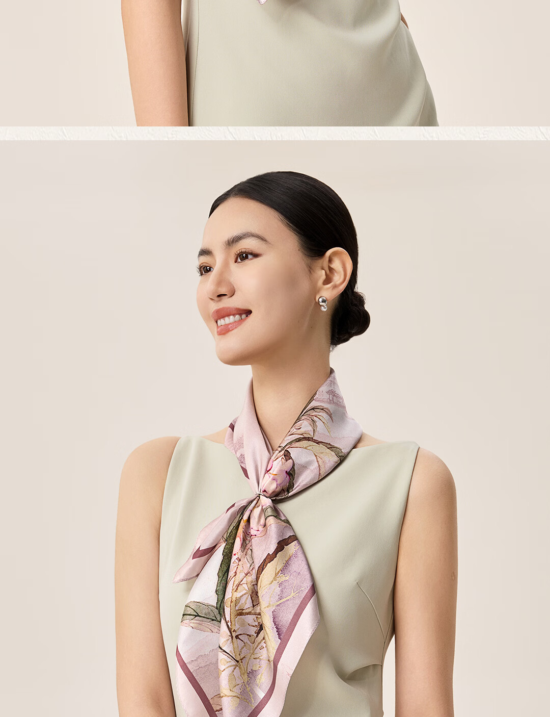 Shanghai Story 2026 New 100% Mulberry Silk Scarf Square Silk Scarf Gift Box for Mom Birthday Girlfriend Gift 12