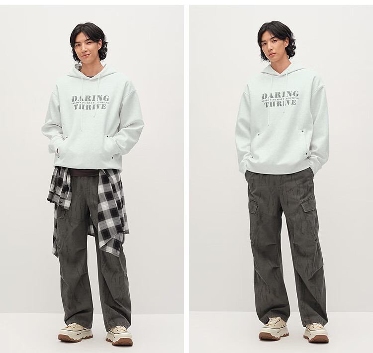 Semir Men's Spring Letter Print Hoodie Loose Pullover Sweatshirt 2026 101126116108 18