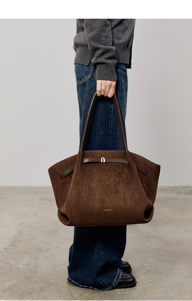 La Festin Sun Qiantong Edition Small Lazy Bag Women 2026 New Large Capacity Shoulder Underarm Tote Bag Birthday Gift 12