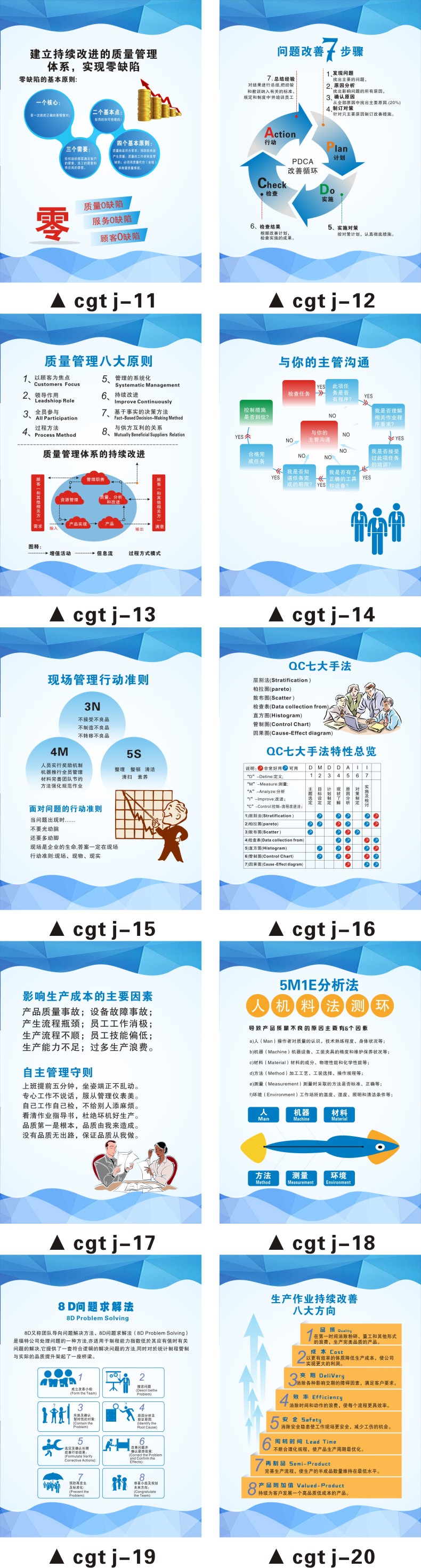 企業精益品質管理標語海報質量宣傳掛圖激勵員工作展板牆貼工廠車間