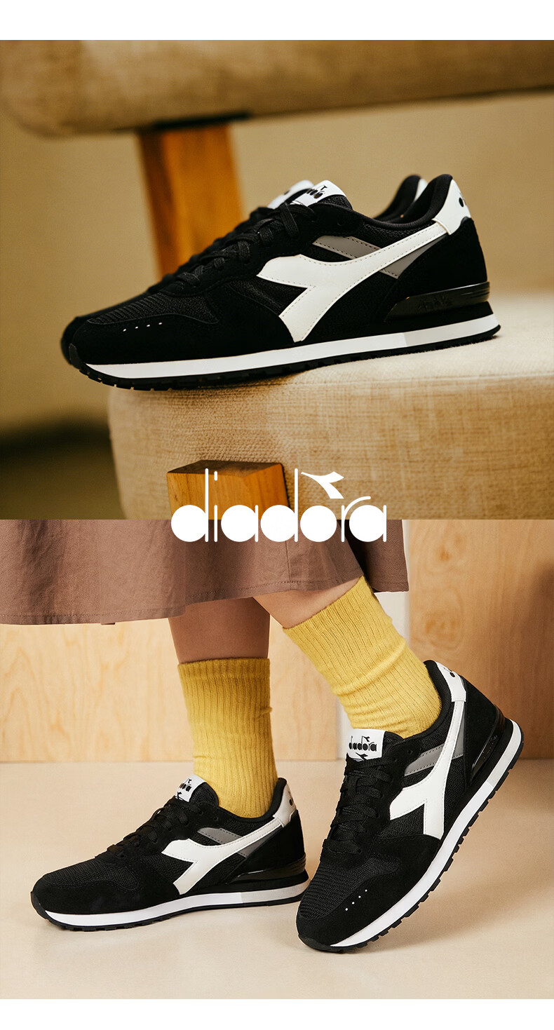 Diadora Camaro M2 Unisex Retro Sports Casual Shoes Gray/Slate Blue Size 42.5 5