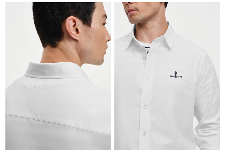 Biyinlefen [Ultra-Light Fabric] 2026 Spring New Men's Casual Commuter Lightweight Soft Solid Color Long Sleeve Polo Shirt 9