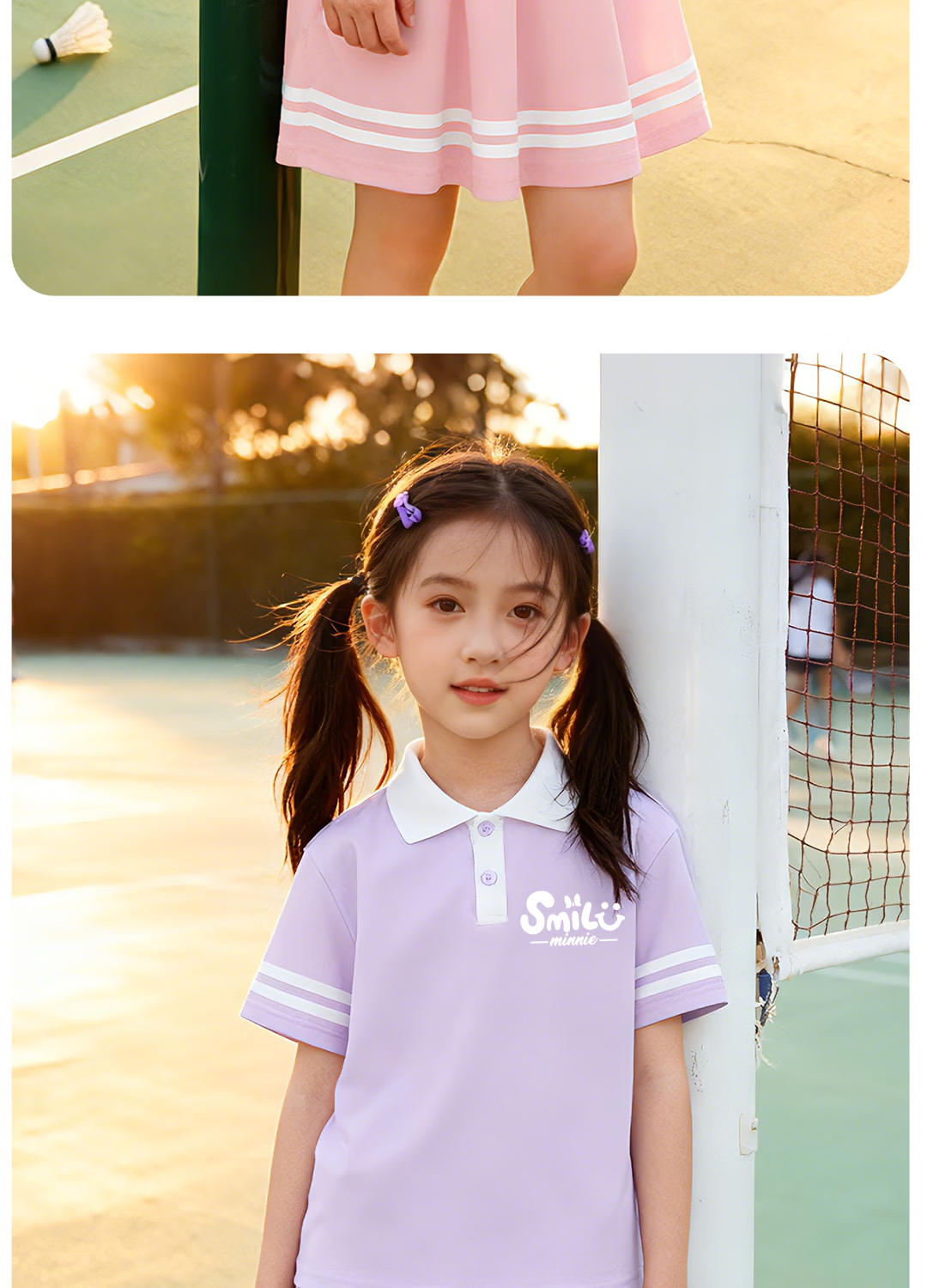Disney Girls' Polo Set 2026 Summer New Cute Children's Cool Sportswear for Girls 17