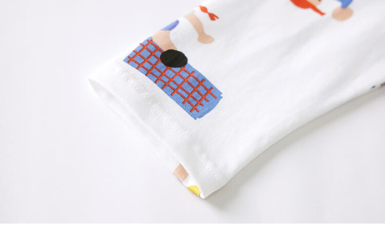 Duoduo Boys' Pajama Set Spring and Autumn Soft Breathable Skin-Friendly Long Sleeve Homewear Children's Loose Comfortable Two-Piece Set 17