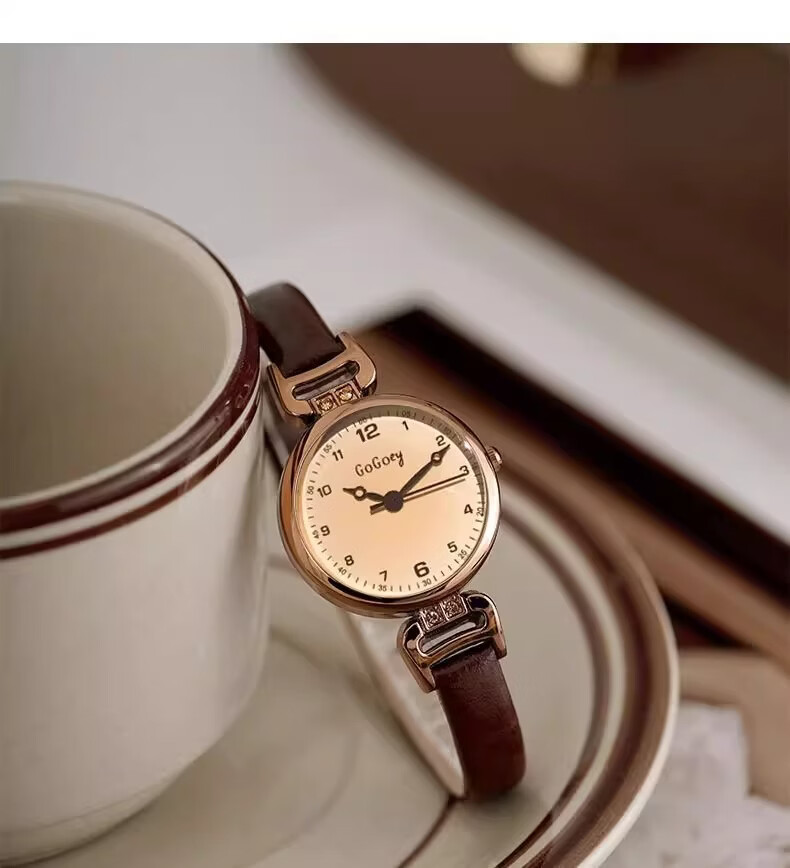 George Earl Women's Watch Lightweight Luxury Niche Brand 2026 New Silent Exam Vintage Simple Student Girl Watch 11