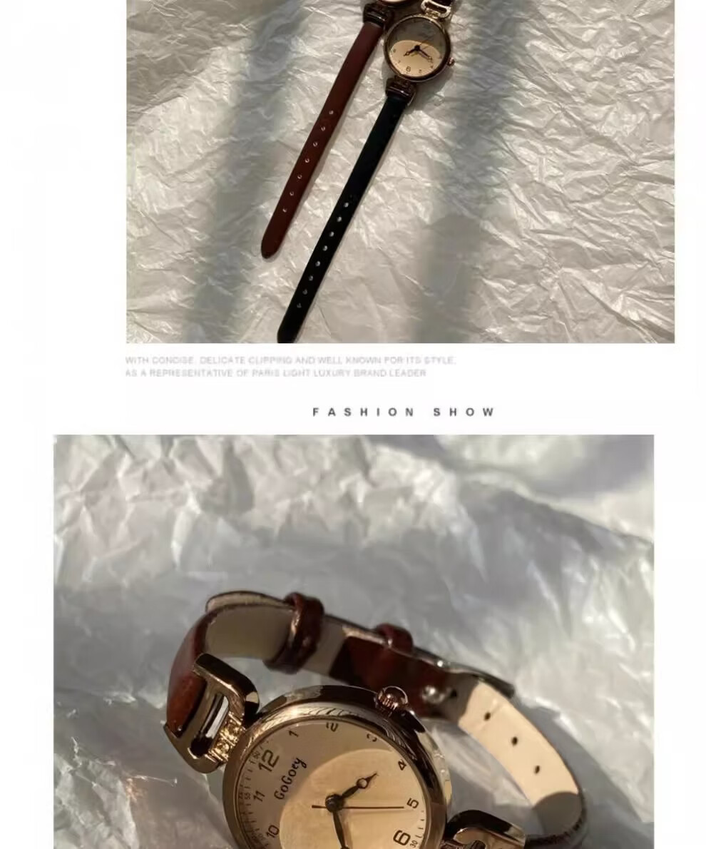George Earl Women's Watch Lightweight Luxury Niche Brand 2026 New Silent Exam Vintage Simple Student Girl Watch 16