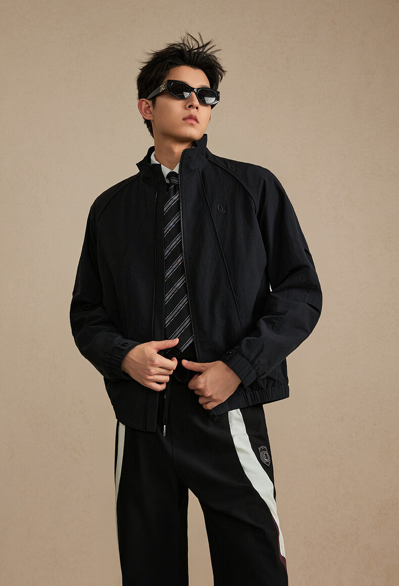 CABBEEN Functional Style Panel Cut Casual Men's Soft Wrinkle-Resistant Outdoor Durable 2026 Spring Casual Jacket 2