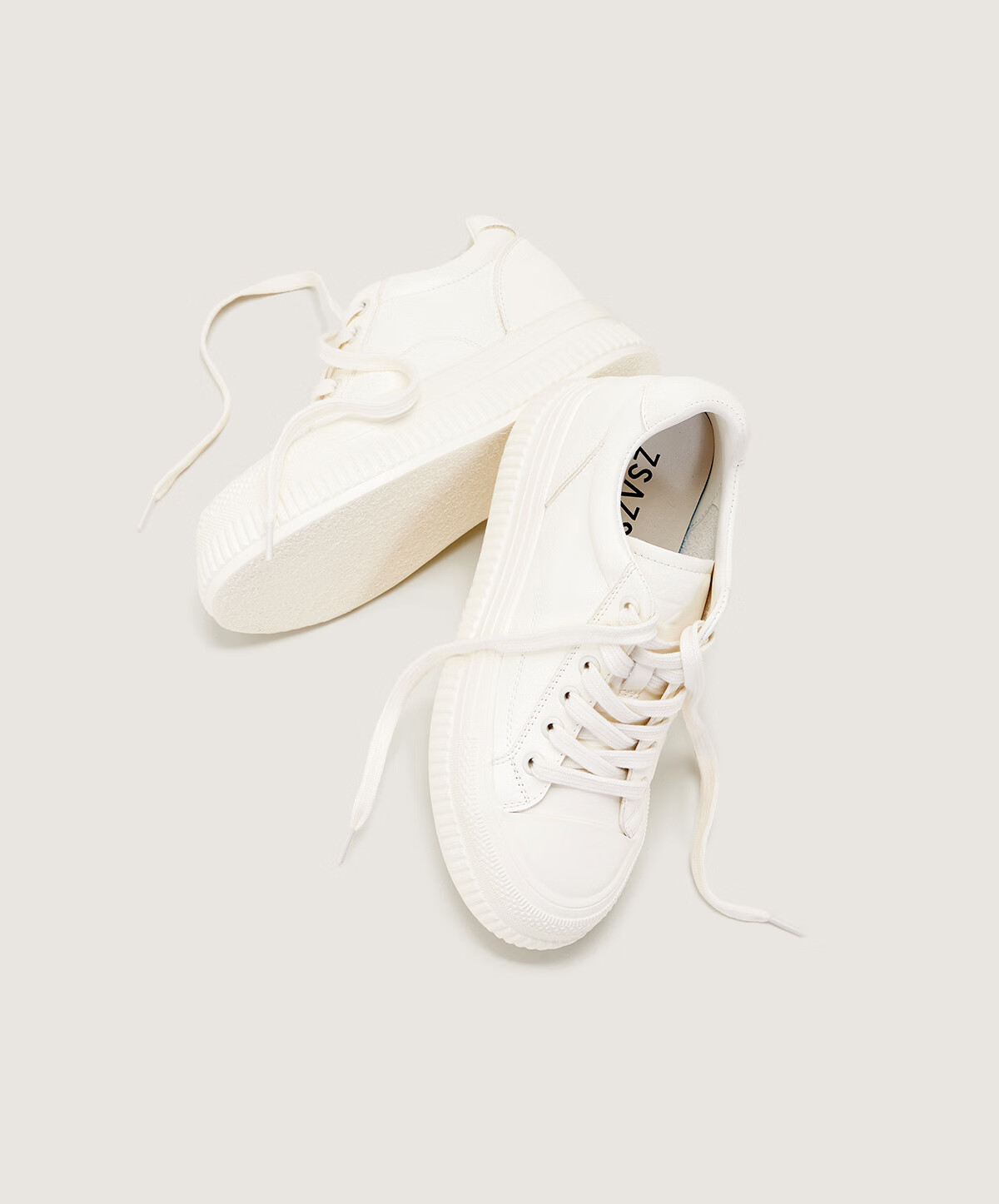 Sasa Su [Cloud Feel White Sneakers] Spring Summer Thick Sole Height Increasing Versatile White Sneakers Sports Casual Shoes Women ZA65184-30 15