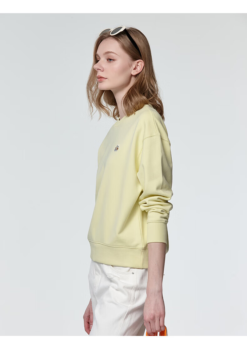 HAZZYS Women's Spring PHIZ Series Loose Pullover Crewneck Sweatshirt ABTSE0DAX01 14