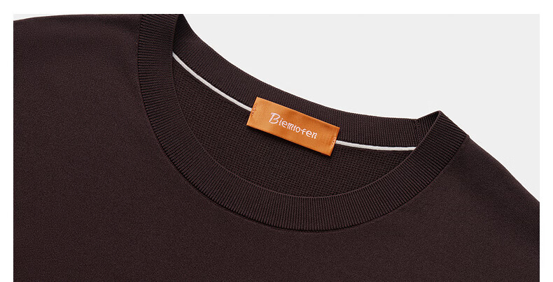 Biyinlefen [Qingquan Sha] 2026 Spring Summer New Men's Casual Commuter Cool Stretch Short Sleeve Crew Neck Knit Shirt 14