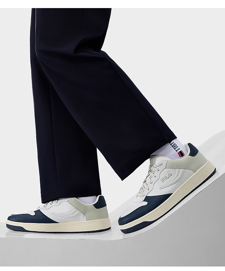 FILA Official FX-100 Men's Skate Shoes White Casual Business Minimalist Sneakers Sports Shoes 13
