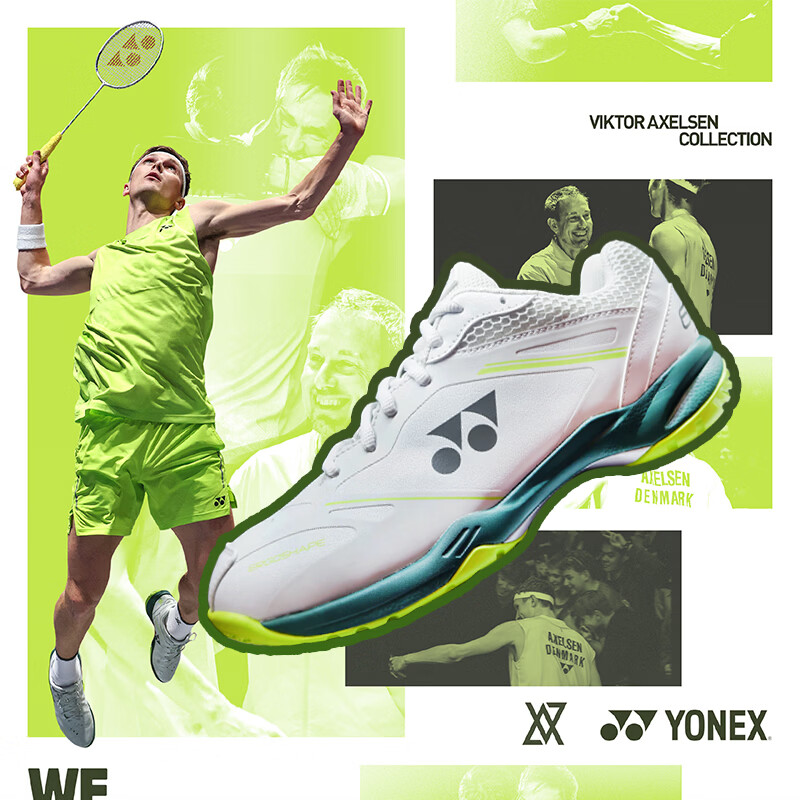 YONEX Badminton Shoes Power Cushion 65VA Axelsen Edition Competition Training Shoes SHBVAXEX Gray Beige Size 38 2