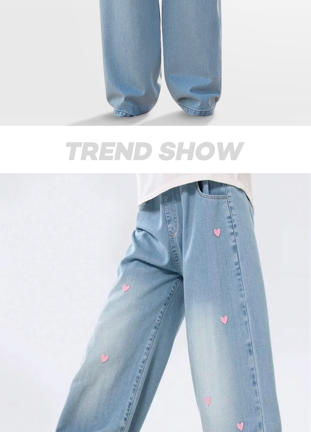 Disney Kids Fashion Set 2026 Summer New Stylish Korean Style Girls Denim Pants Outfit Sweet Girl Clothing 13
