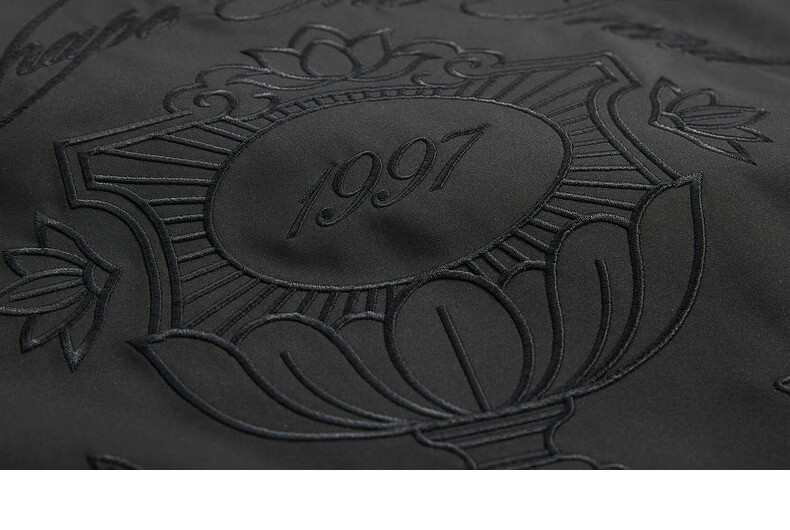 CABBEEN Heavy Embroidered + Three-Proof Baseball Collar Jacket Men Plant Pattern Design 2026 Spring Stretch Durable Coat 17