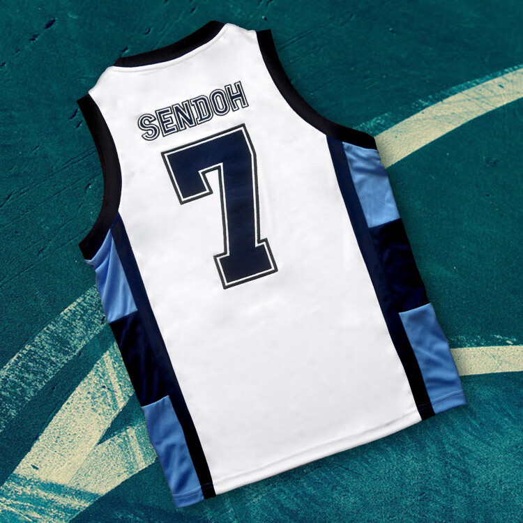 刺绣陵南队服男女灌篮高手仙道彰篮球服套装篮球衣训练服速干排汗 (4