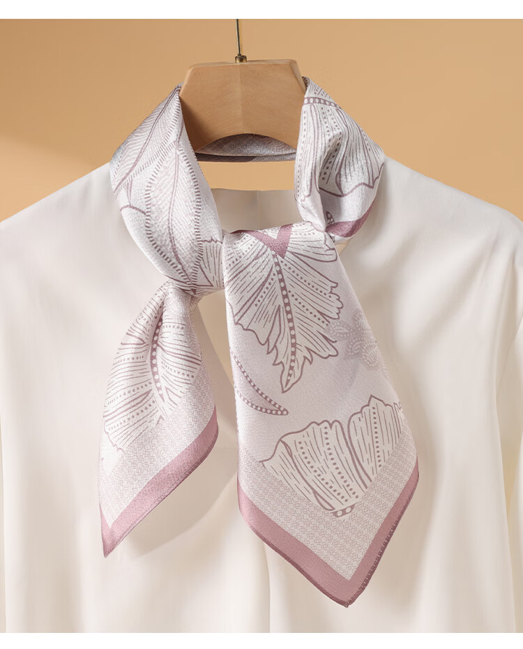 Hodo 100% Mulberry Silk Scarf for Women, Square Silk Shawl, Practical Gift for Loved Ones, Gift Box Packaging 11